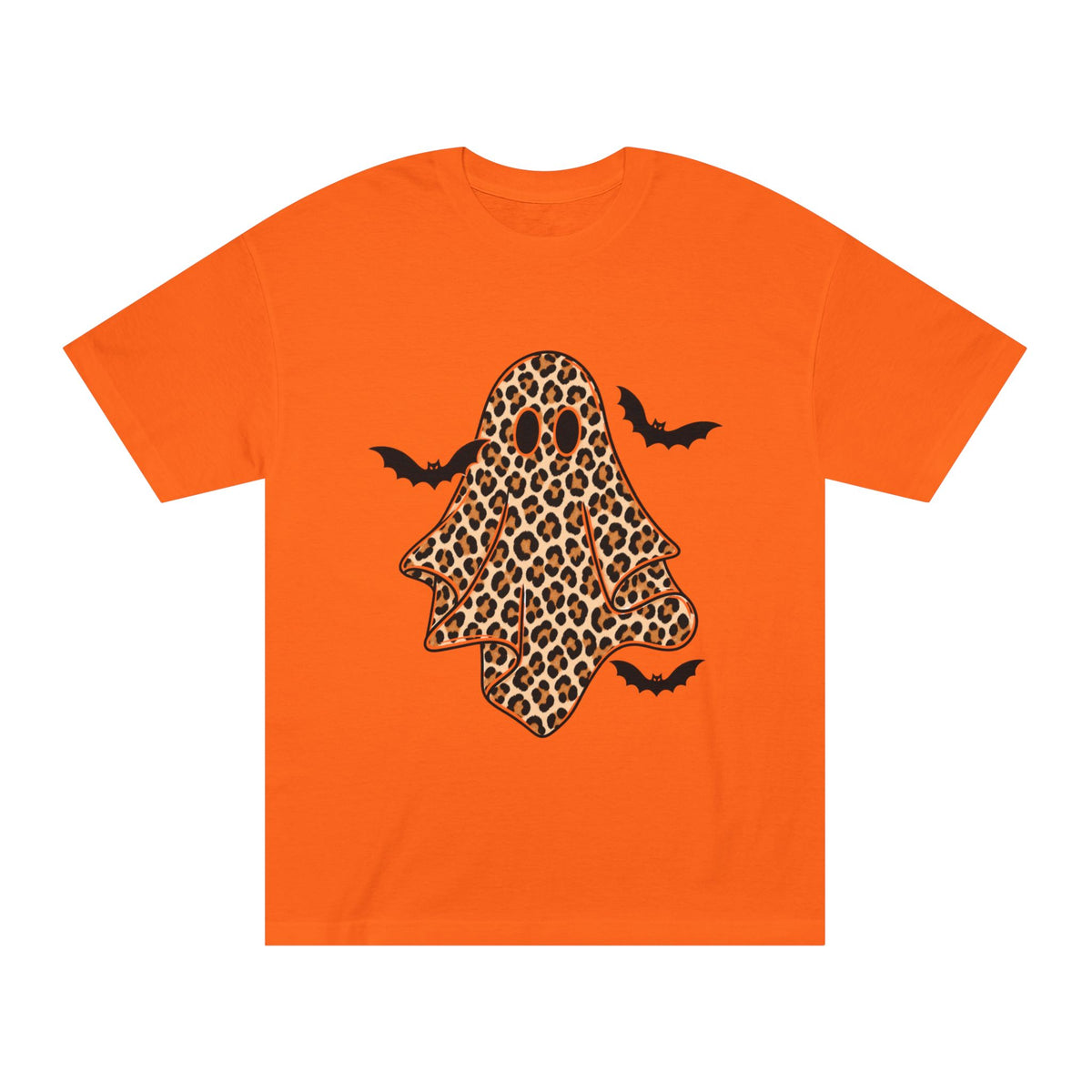 Halloween Leopard Ghost Spooky Bat T-Shirt