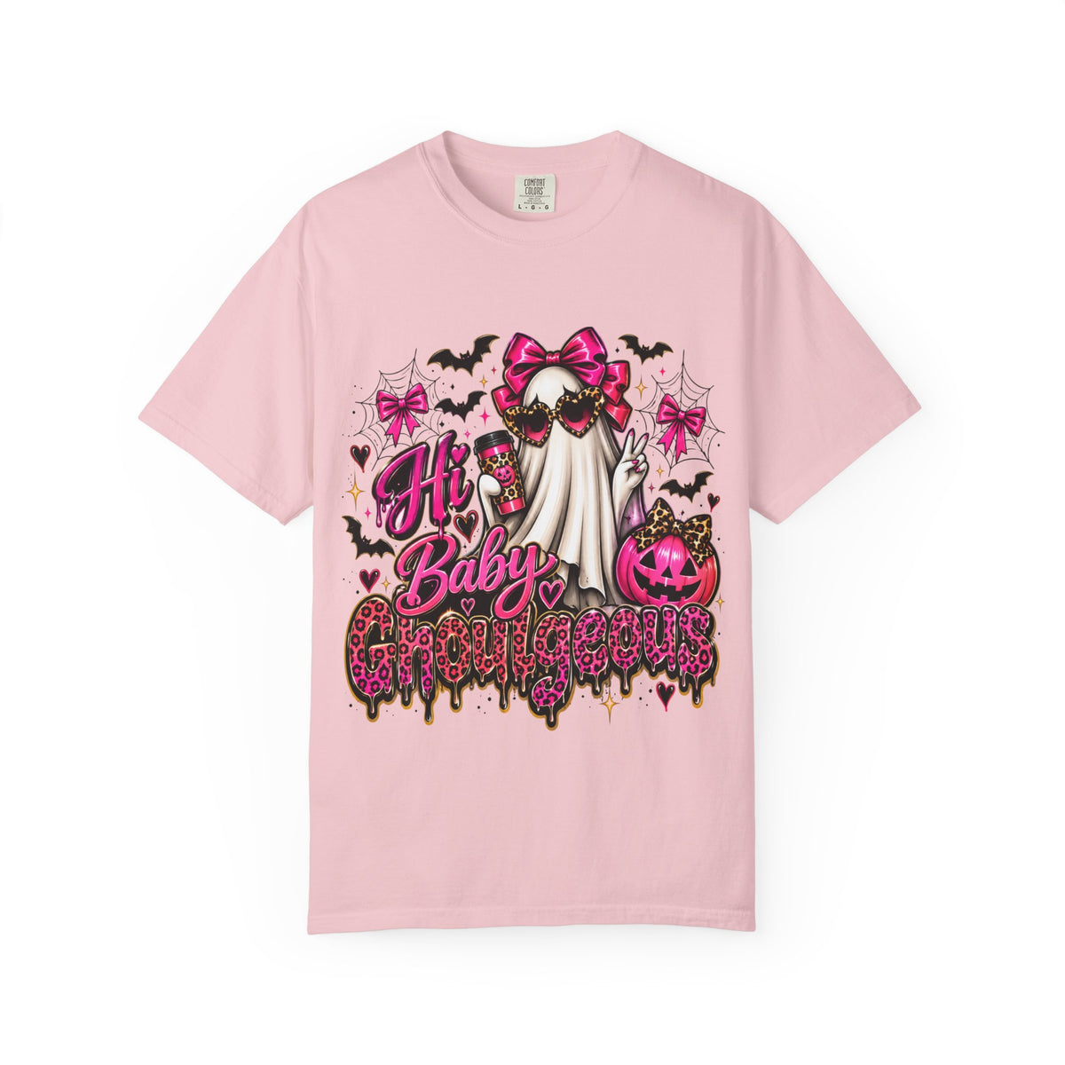 Hi Baby Ghoulgeous T-Shirt — Pink Halloween Graphic Tee