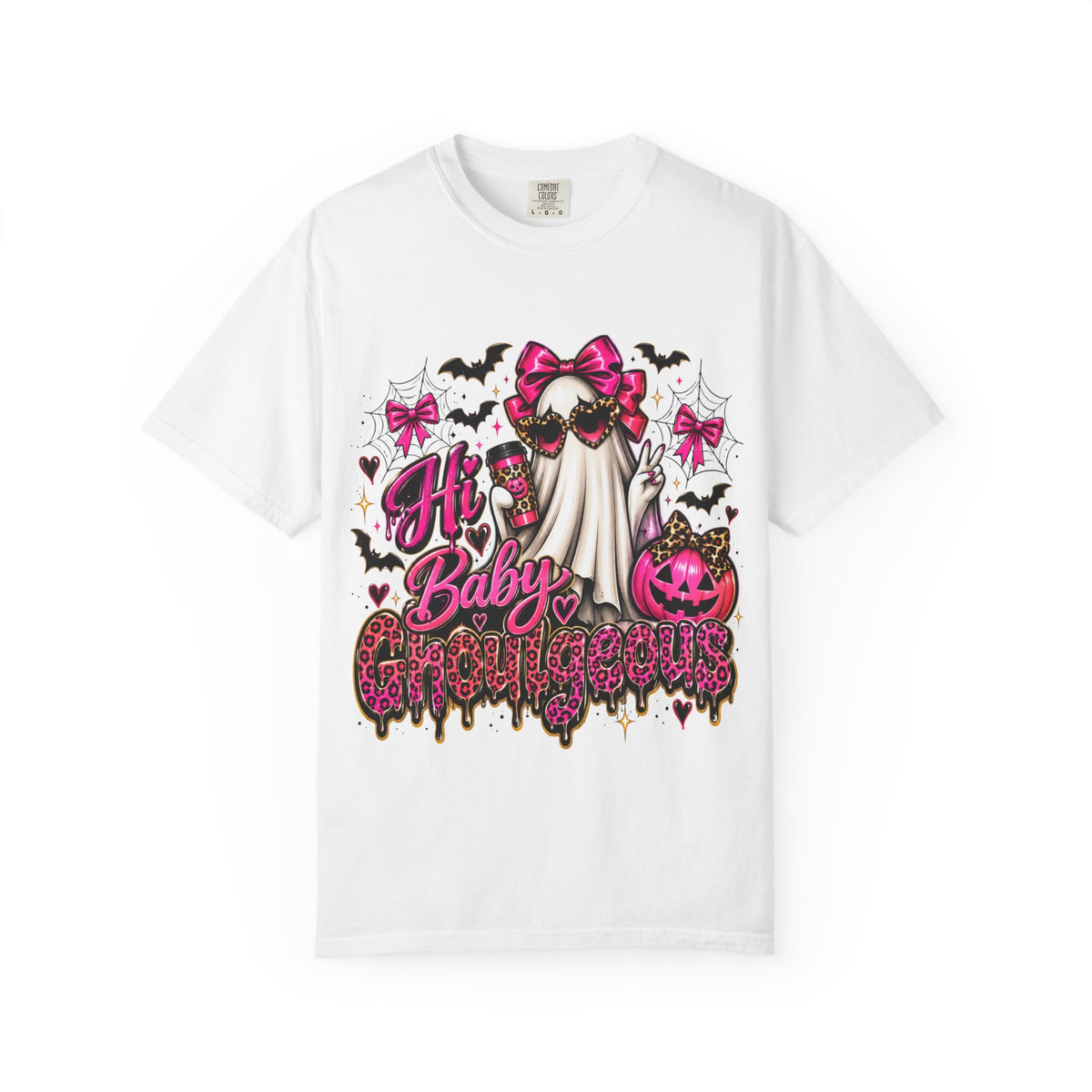 Hi Baby Ghoulgeous T-Shirt — Pink Halloween Graphic Tee