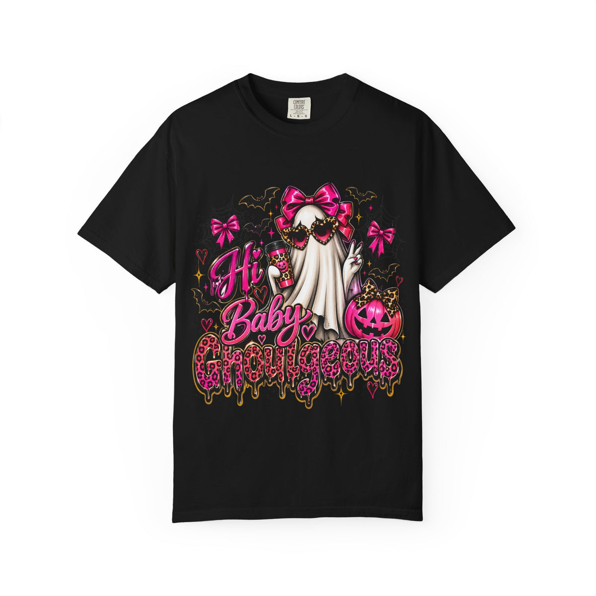Hi Baby Ghoulgeous T-Shirt — Pink Halloween Graphic Tee