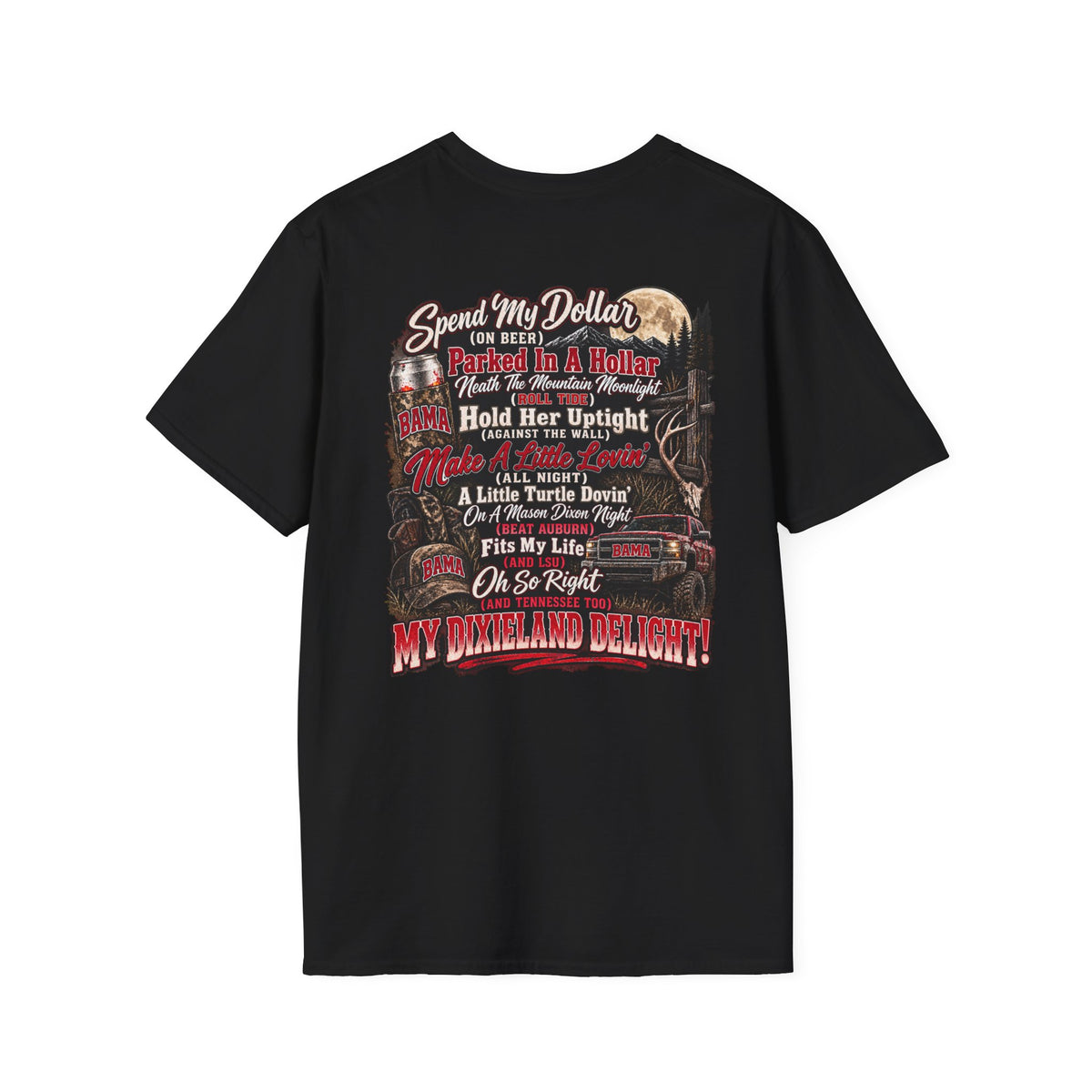 My Dixieland Delight T‑Shirt — Vintage Truck BAMA Football Graphic Tee